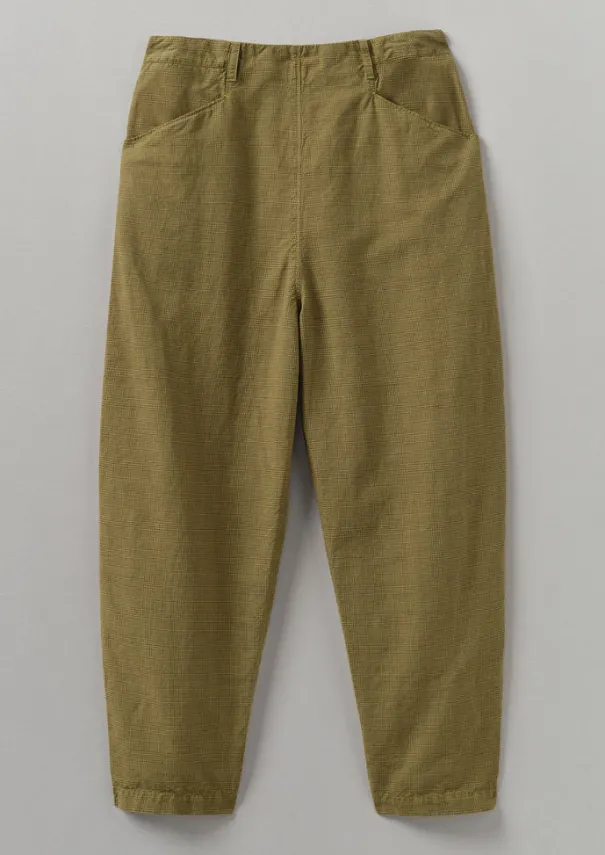 Women TOAST Linen|Trousers*Alix Cotton Check Trousers