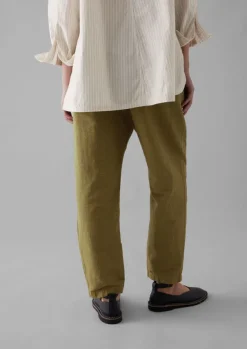Women TOAST Linen|Trousers*Alix Cotton Check Trousers