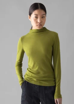 Women TOAST Jersey|Tops & Tees*Aster Wool Lyocell High Neck Tee
