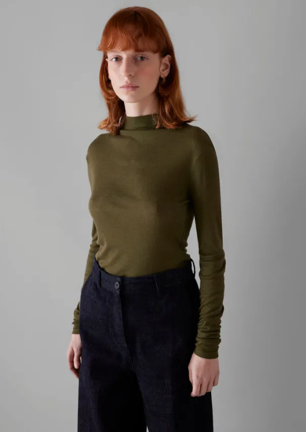 Women TOAST Jersey|Tops & Tees*Aster Wool Lyocell High Neck Tee