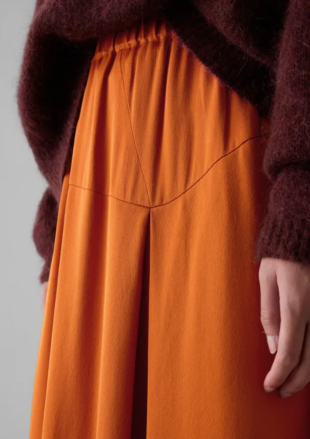 Women TOAST Skirts*Asymmetric Satin Crepe Skirt