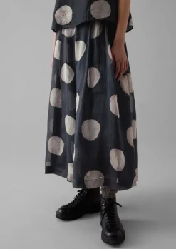 Women TOAST Skirts*Batik Dot Pleated Skirt