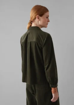 Women TOAST Cord|Workwear*Baya Patch Pocket Organic Cord Shirt