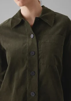 Women TOAST Cord|Workwear*Baya Patch Pocket Organic Cord Shirt