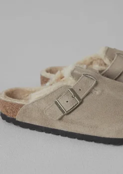 Women TOAST Slippers|Nightwear*Birkenstock Boston Suede Shearling Clogs