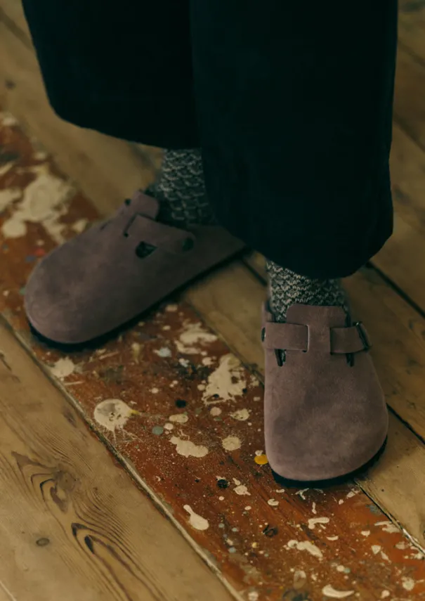 Women TOAST Shoes|Slippers*Birkenstock Boston Suede Clogs