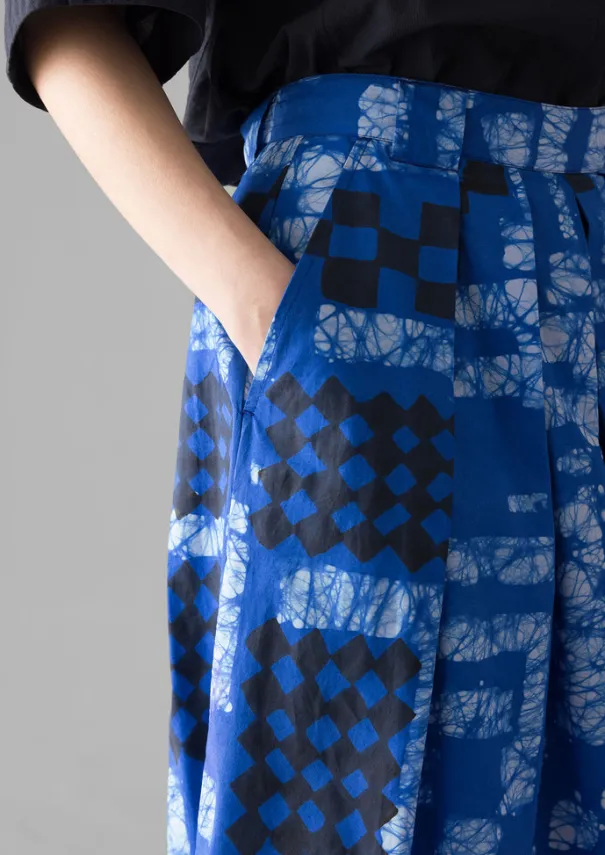 Women TOAST Skirts|Trousers*Block Print Batik Cotton Culottes