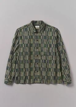 TOAST Shirts*Block Print Irregular Check Shirt