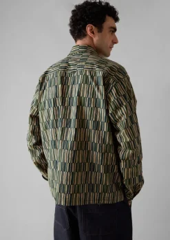 TOAST Shirts*Block Print Irregular Check Shirt