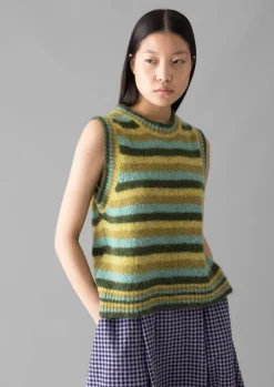 Women TOAST Knitwear*Brushed Alpaca Blend Stripe Tank