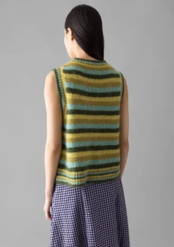 Women TOAST Knitwear*Brushed Alpaca Blend Stripe Tank