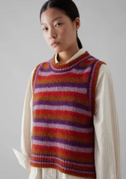 Women TOAST Knitwear*Brushed Alpaca Blend Stripe Tank