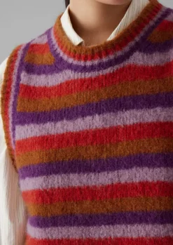 Women TOAST Knitwear*Brushed Alpaca Blend Stripe Tank