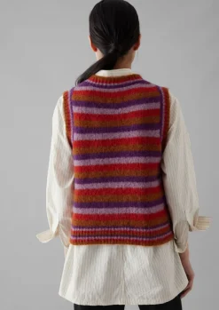 Women TOAST Knitwear*Brushed Alpaca Blend Stripe Tank