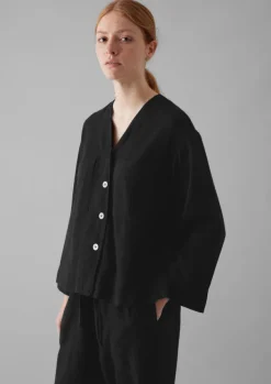 Women TOAST Linen|Loungewear*Brushed Cotton Linen Herringbone Top