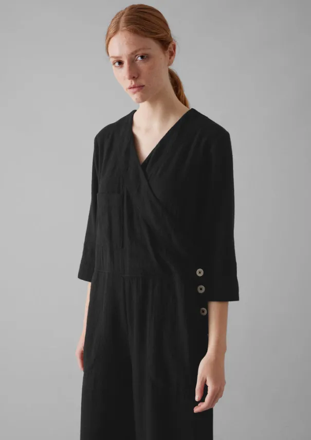 Women TOAST Linen|Loungewear*Brushed Cotton Linen Herringbone Jumpsuit