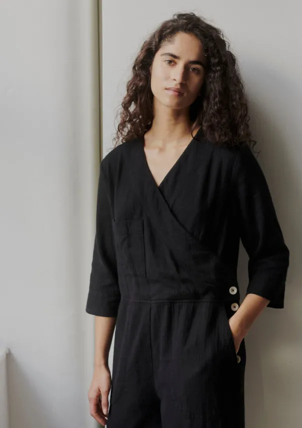 Women TOAST Linen|Loungewear*Brushed Cotton Linen Herringbone Jumpsuit