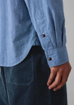 TOAST Linen|Workwear*Chambray Cotton Linen Shirt