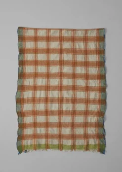 TOAST Hats, Scarves & Gloves*Check Boiled Wool Scarf