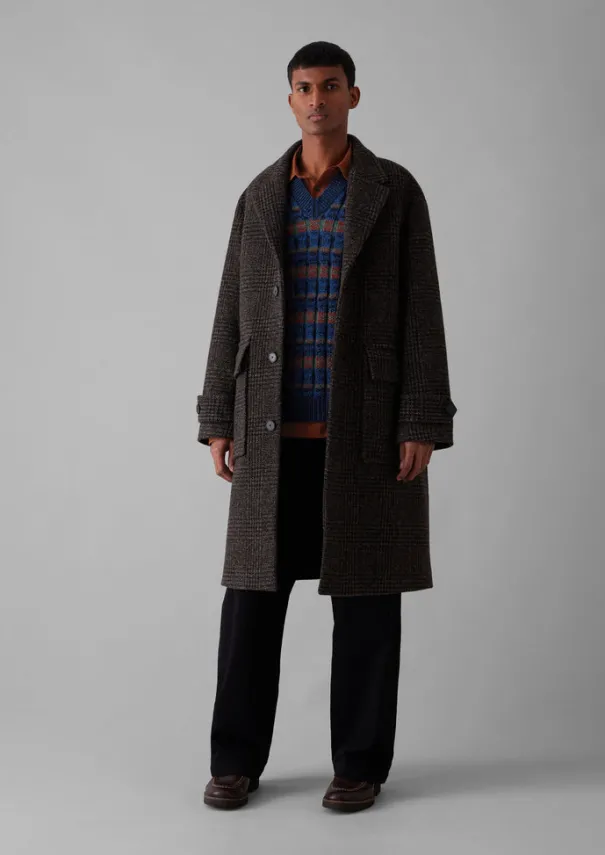 TOAST Coats & Jackets*Check Wool Overcoat