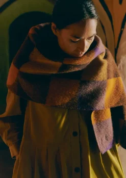 Women TOAST Hats, Scarves & Gloves*Colour Block Wool Scarf