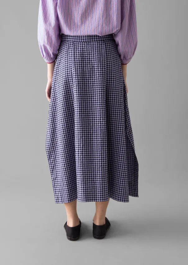 Women TOAST Skirts*Cotton Gingham Seersucker Skirt
