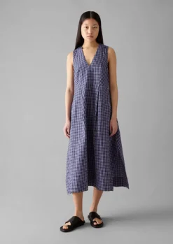 Women TOAST Dresses*Cotton Gingham Seersucker Dress