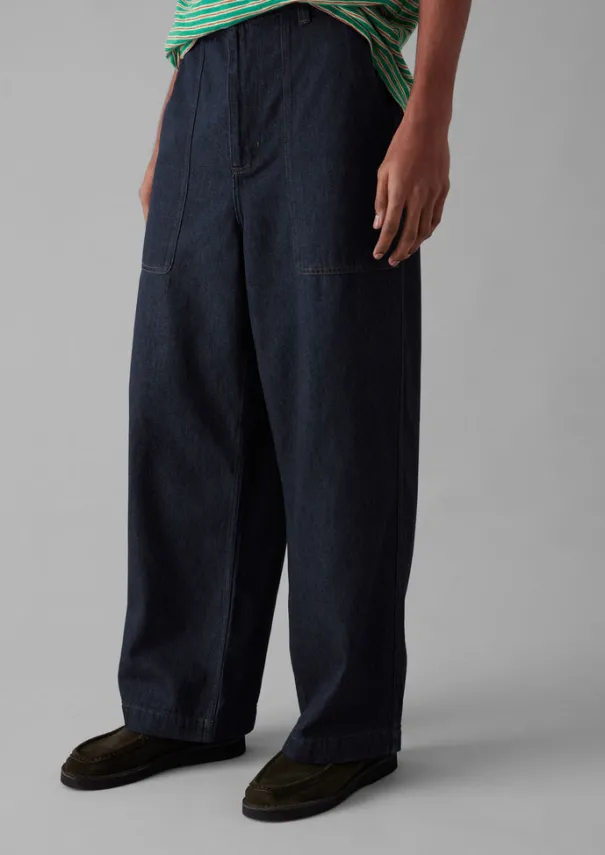 TOAST Denim|Trousers*Cotton Hemp Denim Cargo Trousers