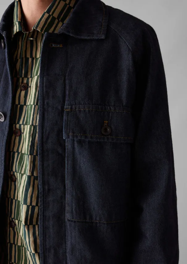TOAST Denim|Workwear*Cotton Hemp Denim Jacket