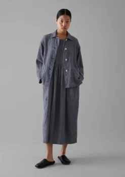 Women TOAST Linen|Loungewear*Cotton Linen Twill Gathered Waist Dress