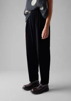 Women TOAST Velvet|Trousers*Cotton Velvet Pleat Front Trousers