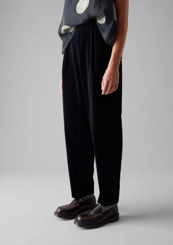 Women TOAST Velvet|Trousers*Cotton Velvet Pleat Front Trousers