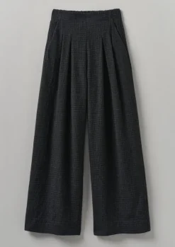 Women TOAST Trousers*Cotton Wool Pleat Front Trousers