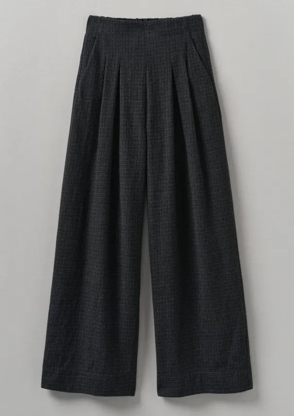 Women TOAST Trousers*Cotton Wool Pleat Front Trousers