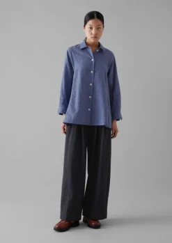 Women TOAST Trousers*Cotton Wool Pleat Front Trousers