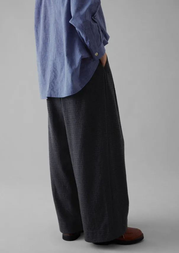 Women TOAST Trousers*Cotton Wool Pleat Front Trousers