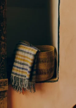 TOAST Textiles|Blankets & Throws*Dashed Check Wool Blanket