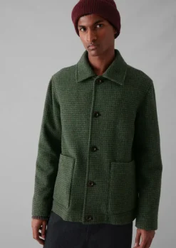 TOAST Coats & Jackets*Dogtooth Wool Chore Jacket