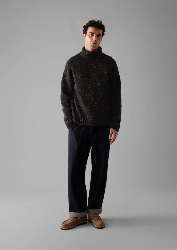TOAST Knitwear*Donegal Roll Neck Sweater