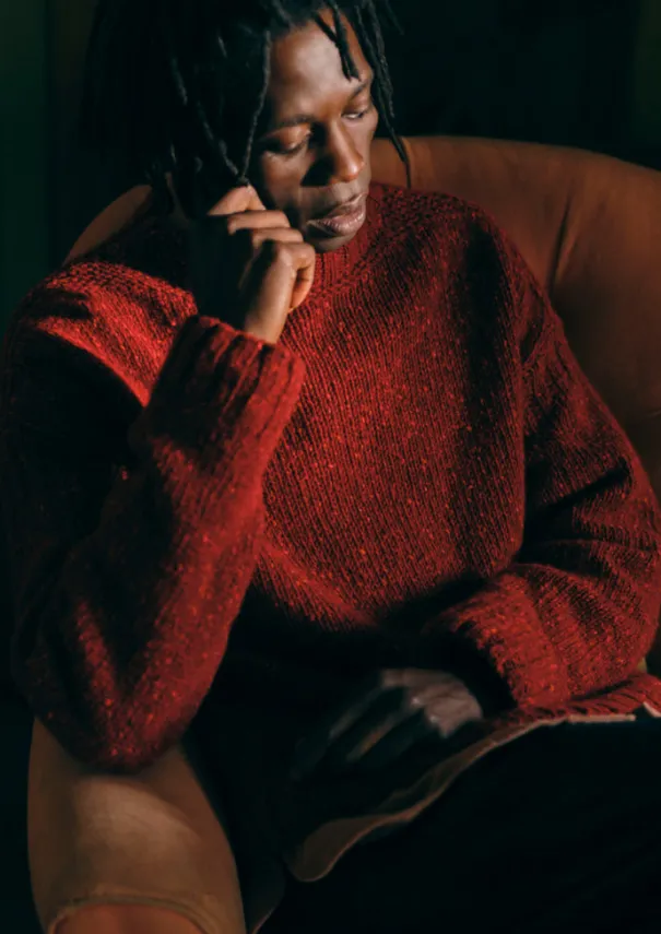 TOAST Knitwear*Donegal Wool High Neck Easy Sweater