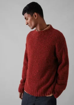 TOAST Knitwear*Donegal Wool High Neck Easy Sweater