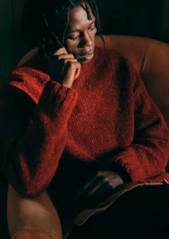 TOAST Knitwear*Donegal Wool High Neck Easy Sweater