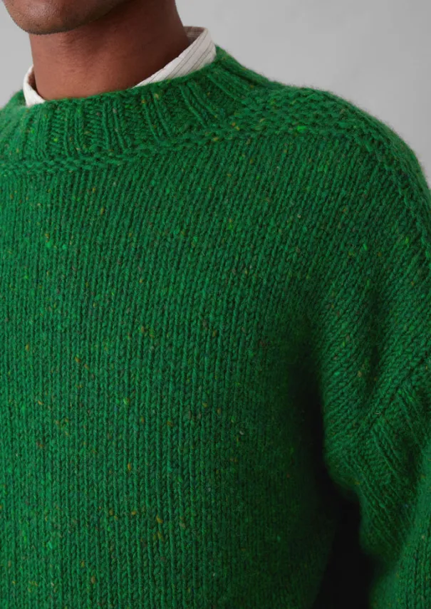 TOAST Knitwear*Donegal Wool High Neck Easy Sweater