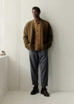 TOAST Knitwear*Donegal Wool V-Neck Cardigan