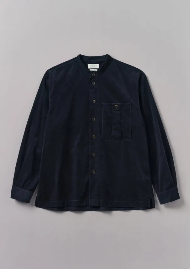 TOAST Cord|Shirts*Dropped Shoulder Organic Cord Grandad Shirt