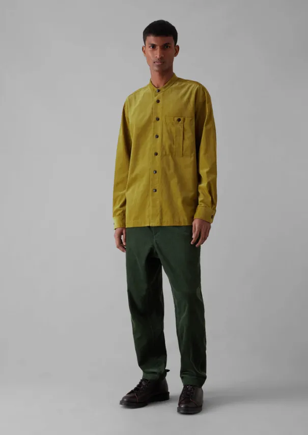 TOAST Cord|Shirts*Dropped Shoulder Organic Cord Grandad Shirt