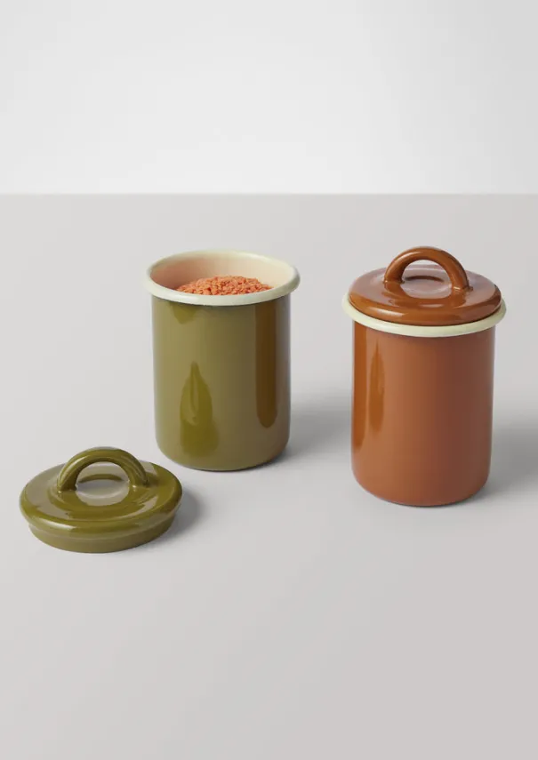 TOAST Kitchen*Enamel Storage Jar