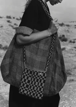 Women TOAST Bags & Belts*Etched Check Linen Bag