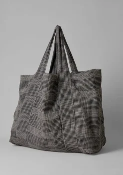 Women TOAST Bags & Belts*Etched Check Linen Bag