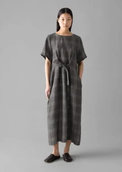 Women TOAST Linen|Loungewear*Etched Check Linen Dress